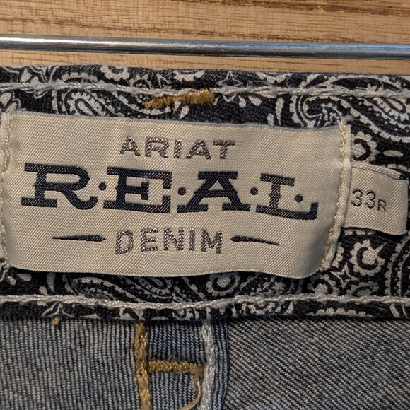 Ariat REAL Mid-Rise Boot Jeans Size 33R - Picture 9 of 15